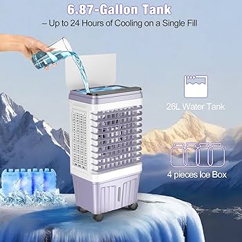Amazon.com: Portable Air Conditioners, 2500 CFM Swamp Cooler